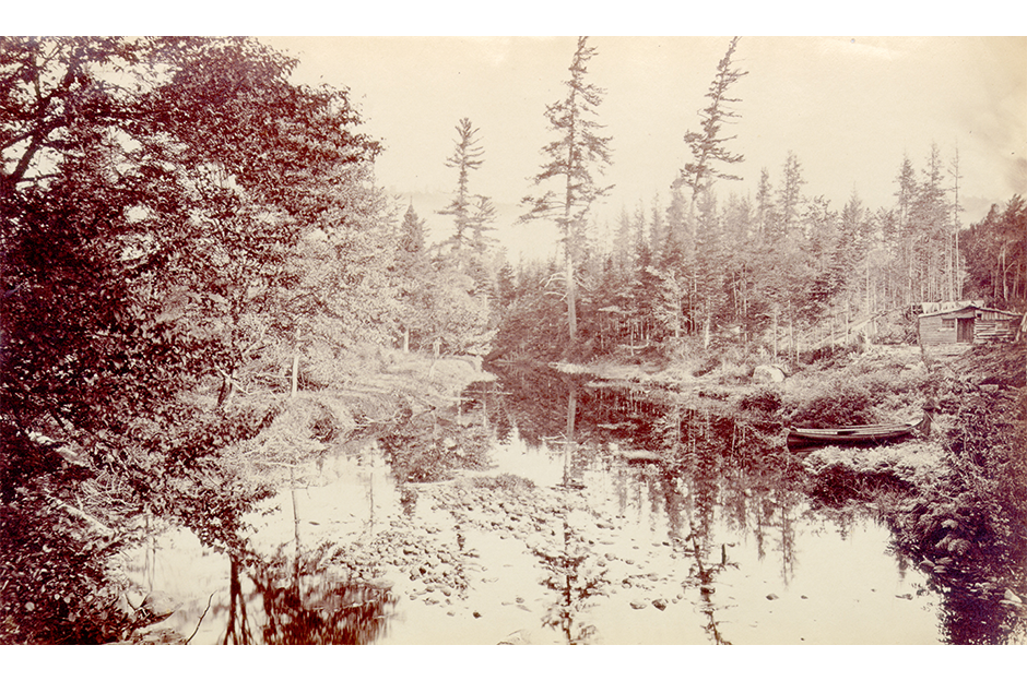 Seneca Ray Stoddard (1844-1917) Marion River, at Bassett's Camp Collection of the New York State Museum, H-1972.84.21
