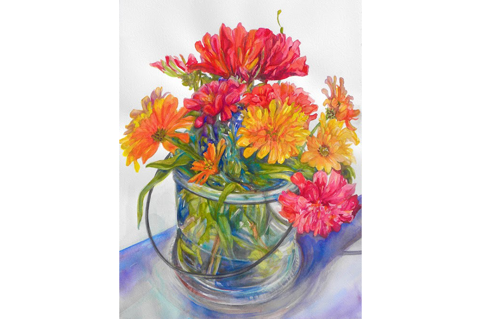 Pamela Lynch, Annual Favorites, watercolor, 2022