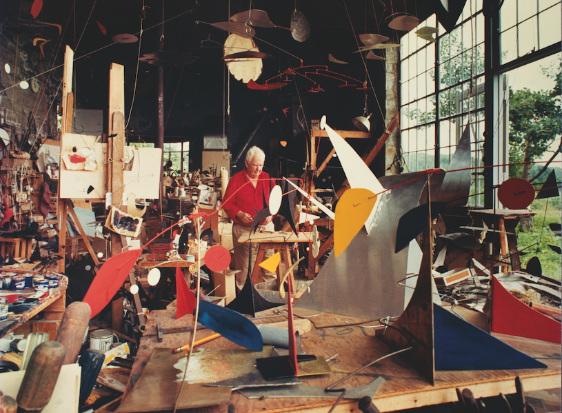 calder in his studio