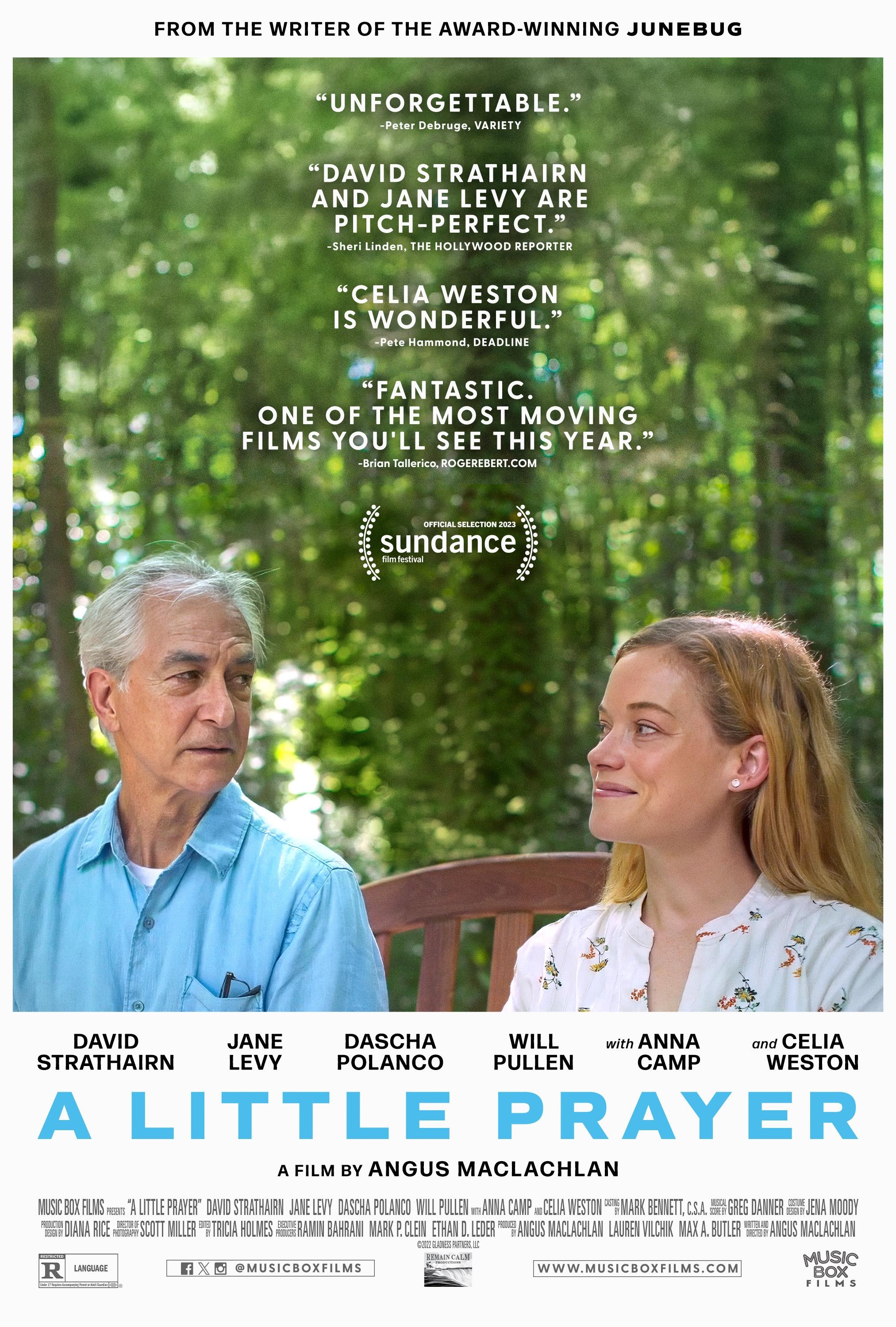 movie poster for a little prayer