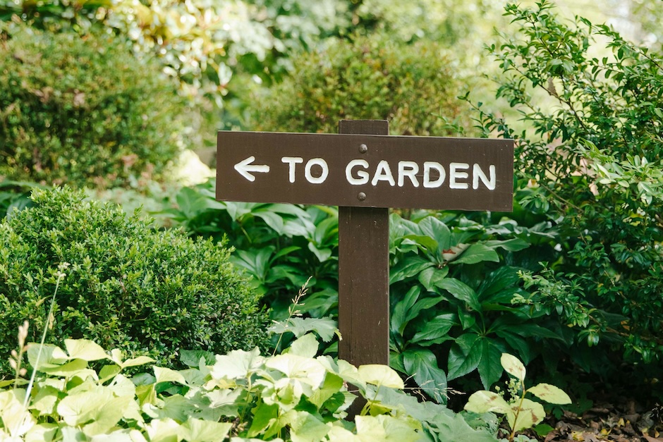 to garden sign