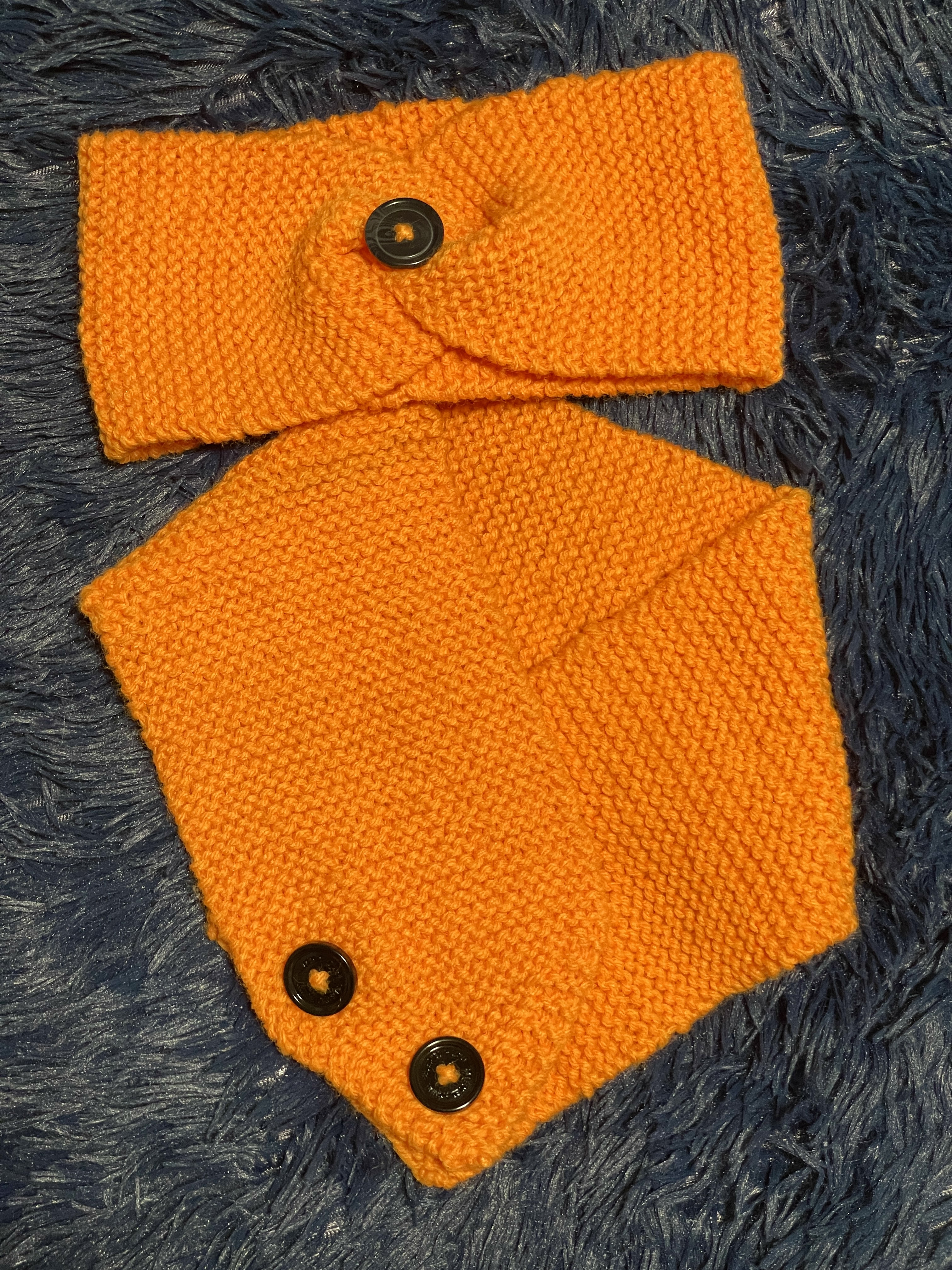 Garter Stitch Cowl and Ear Warmer