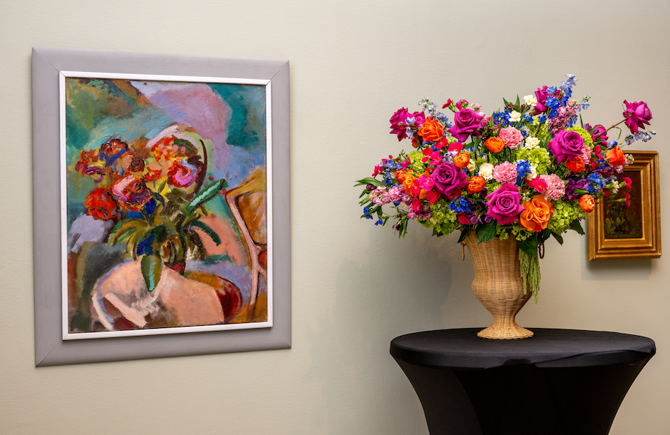 florals displayed by art
