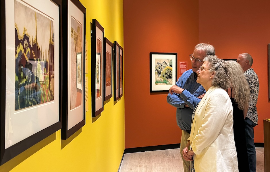 people in gallery