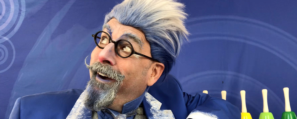 man david engel dressed as jack frost character