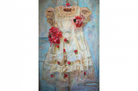 Kelli Samson, Dress Alkyds on Canvas Chris Cirillo’s Community Arts Education Class