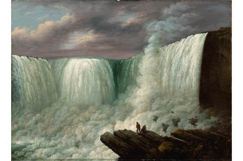 painting of niagra falls - Louisa Davis Minot (1788–1858), Niagara Falls, 1818. Oil on canvas.