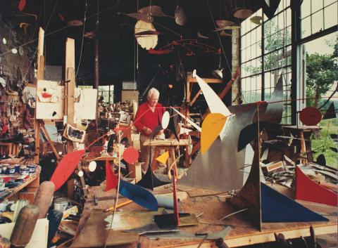 calder in his studio