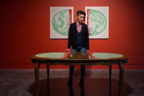 mixed media installation